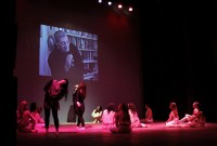 Homenaje a Mario Giromini Droz, en el Teatro Municipal de Santa Fe, Argentina. Fotos gentileza der Impulsos.