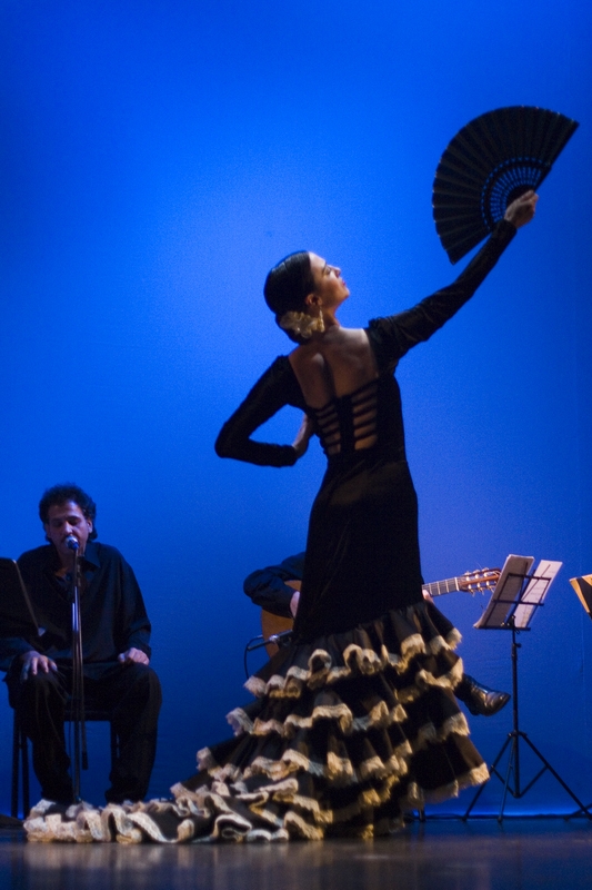 Sibila y Ballet Al-Andalous presentaron "Arraigo" en el Centro Cultural Borges. Fotos gentileza de Sibila.