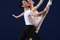 Natalia Magnicaballi and Michael Cook in Movements for Piano and Orchestra.Photo by Carol Pratt