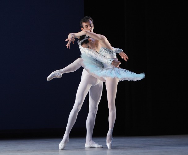 Natalia Magnicaballi and Momchil Mladenov in The Balanchine Couple photo by CAROL PRATT