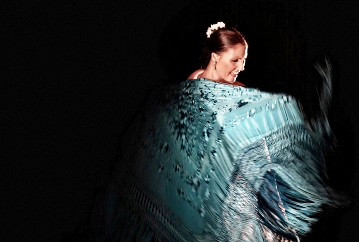 Susana Casas y "El Junco" se presentan en el tercer ciclo del II Festival de Flamenco Carmen Amaya, Tablao de Carmen, Barcelona. Foto gentileza de TdeC.