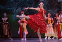 La primera función de "Don Quijote" del BNC en el Kennedy Center de DC tuvo a Viengsay Valdés como Kitri. Foto: Jacques Moatti. Gentileza JFKC.