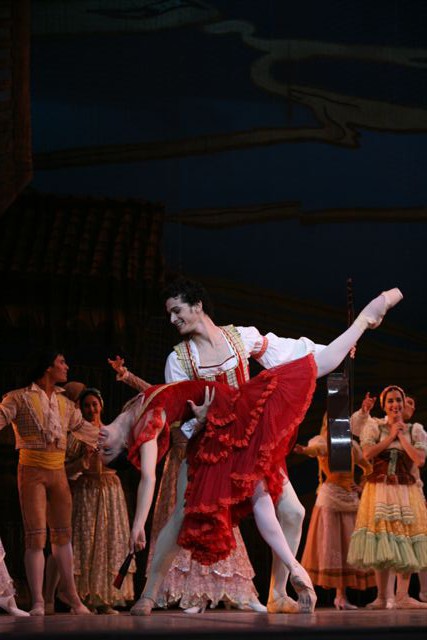 Viensay Valdés y Alejandro Virelles fueron los protagonistas del debut de "Don Quijote" en el Kennedy Center. Foto: Nancy Reyes. Gentileza de BNC.