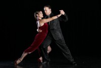 Juan carlos Copes y Johanna Copes bailan en Tango Porteño, en Buenos Aires. Foto gentileza TP.