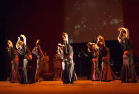 Trajes y músicas tradicionales se funden con rasgos conteporáneos en la Compañía Flamenca ECOS. Foto gentileza de Compañía Flamenca ECOS.