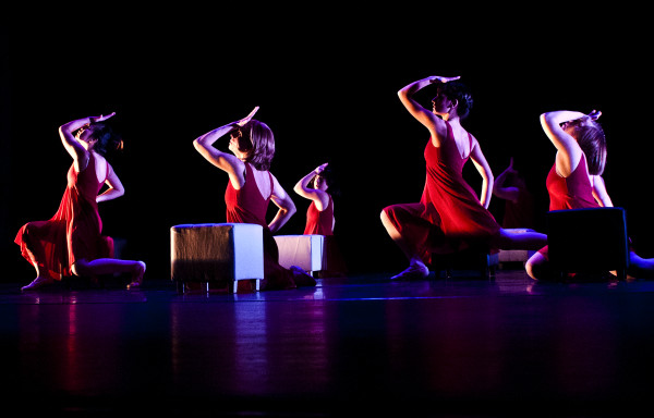 Verdini Dantza Taldea durante la gala conmemorativa del 20º aniversario, celebrada en el Teatro Victoria Eugenia de San Sebastián, el 12 de enero de 2013.