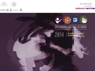 Afiche del Primer Encuentro Nacional de Danza que se realizará en Guadalajara, México.