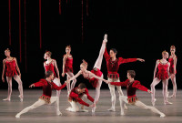 Con música de Igor Stravinski, “Rubies”, de "Jewels", de Balanchine, abrió el primer programa del NYCB en el Kennedy Center. Foto: Paul Kolnik. Gentileza JFKC.