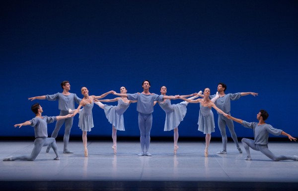 El clasicismo se puso de manifiesto con "Allegro brillante" de George Balanchine. Fotografía: Javier del Real/ Teatro Real.