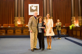 Juan Antonio Urbeltz y Marian Arregi, Premio Investigación. Foto de José Ceballos/APDG