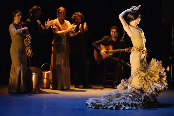 Olga Pericet, considerada una de las principales figuras de la escena flamenca actual, baila en el marco del Festival Suma Flamenca. Foto> Paco Villalta. Gentileza FSF. 
