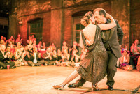 Maestros de maestros Gustavo Naviera y Giselle Anne, bailaron y enseñaron en el V Festival Internacional de Tango de Filadelfia. Foto: Helio Ha. Gentileza ITFP.