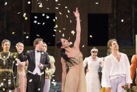 Despedida de Paloma Herrera  junto a Gonzalo García (der.), en el Teatro Colón de Buenos Aires el sábado 17 de octubre. Foto: Máximo Parpagnoli. Gentileza TC.