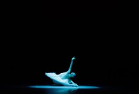 Misa Kuranaga sorprendió con una notable interpretación del célebre solo de Fokine/Saint-Saens, "La muerte del cisne". Foto: Nancy Reyes. Gentileza NR.