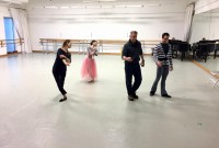 Julie Kent, Maki Onuki, Victor Barbee y Rolando Sarabian en un ensayo de "Giselle" para Teh Washington Ballet. Foto gentileza TWB.
