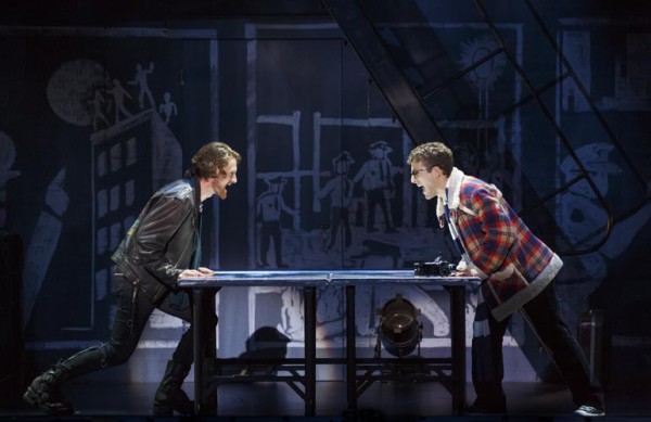 Kaleb Well, interpreta a Roger (der.) y Danny Harris Kornfeld, protagoniza a Mark Cohen en "Rent". Foto: Carol Rosegg. 