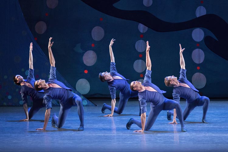“American Rhapsody”, obra que Christopher Wheeldon realizó en 2016 para el New York City Ballet. Foto: Paul Kolnik. Gentileza JFKC.