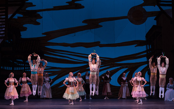 El cuerpo de baile del Ballet Nacional de Cuba mostró alto nivel técnico en “Don Quijote”. Foto: Teresa Wood. Gentileza JFKC.