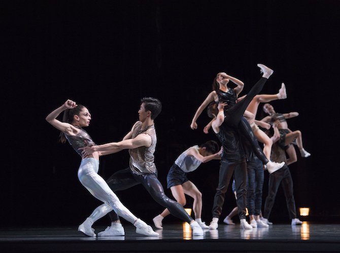 Dores André y Wei Wang en “Hurry Up, We’re Dreaming”, de Justin Peck. Foto: Erik Tomasson. Gentileza JFKC.