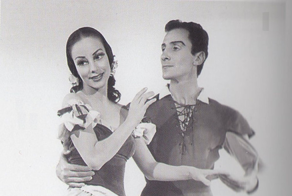 Olga Ferri y Enrique Lommi, en “Giselle”, ambos formaron parte de una generación de notables intérpretes y destacados maestros. Foto: Miguel Micciche. Gentileza Patricia Casañas.