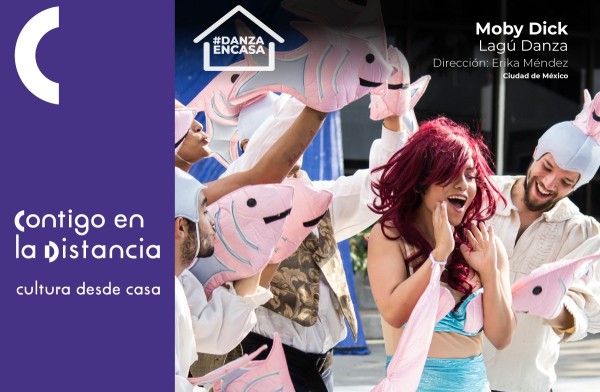 Dentro del programa # QuédateEnCasa se presentará en forma virtual “Moby Dick”, basada en el clásico de Herman Meville con el grupo Lagú Danza. Gentileza INBAL. 