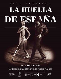 En el afiche publicitario: Alicia Alonso y Antonio Gades en el ballet “Ad Libitum”, pieza coreografiada por Alberto Méndez. Gentileza Prensa BNC. 