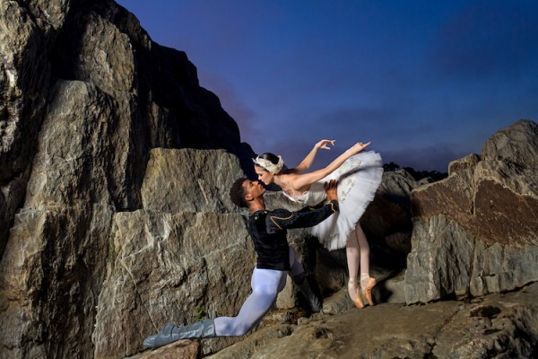 Bailarines de The Washington Ballet, Adelaide Clauss y Gian Carlo Perez protagonizan “Lago de los cisnes”. Fotos: ©ProcopioPhotography. Gentileza TWB.