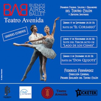 Programación Buenos Aires Ballet en el Teatro Avenida.