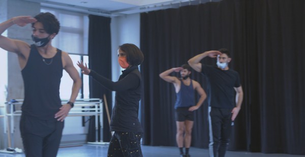 La coreógrafa Annabelle López Ochoa en un ensayo de “Doña Perón” con el Ballet Hispánico. Fotos gentileza BH y JFKC.