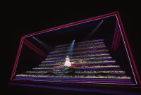 Shereen Pimentel interpreta a Eva Perón en esta versión de “Evita” de Sammi Cannold. Foto: Emilio Madrid. Gentileza STC.