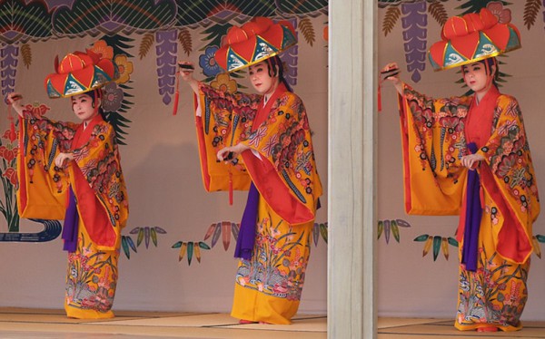 Danzas tradicionales del antiguo Reino de Ryukyu, hoy Okinawa, Japón. Foto gentileza CCB.