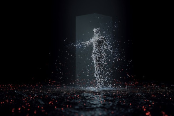 “OYA”, de Tobias Staab y la artista brasileña Black Pearl de Almeida Lima, está concebida para una bailarina holográfica. Foto gentileza Ars Electronica Festival 2026.