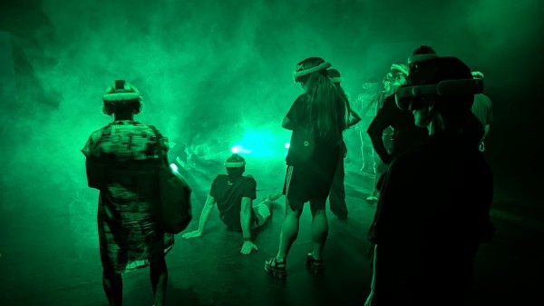 El estudio govar es responsable de la estructura técnica y del sistema inmersivo de la instalación donde se utiliza técnica 3D. Foto gentileza Ars Electronica Festival 2026.