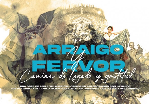 Cartel de “Arraigo y fervor, caminos de legado y gratitud”.
