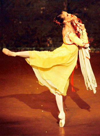 Alicia Amatriain luci� todo su talento en esta versi�n de “Romeo y Julieta”, de John Cranko, que present� el Ballet de Stuttgart en Madrid.